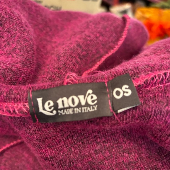 Le Nove Caposhie women’s fuchsia hooded zip up jacket in one size made in Italy - Picture 6 of 9